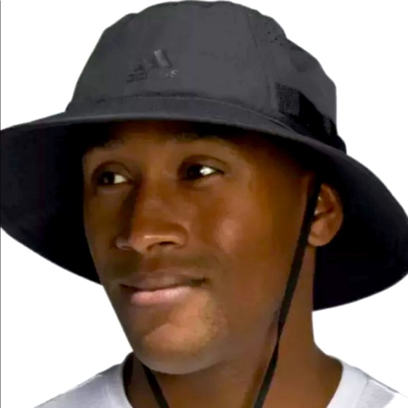 Adidas Men Victory III Aeroready Black Bucket Hat Size L/XL Sun Protection NWT - Picture 1 of 4